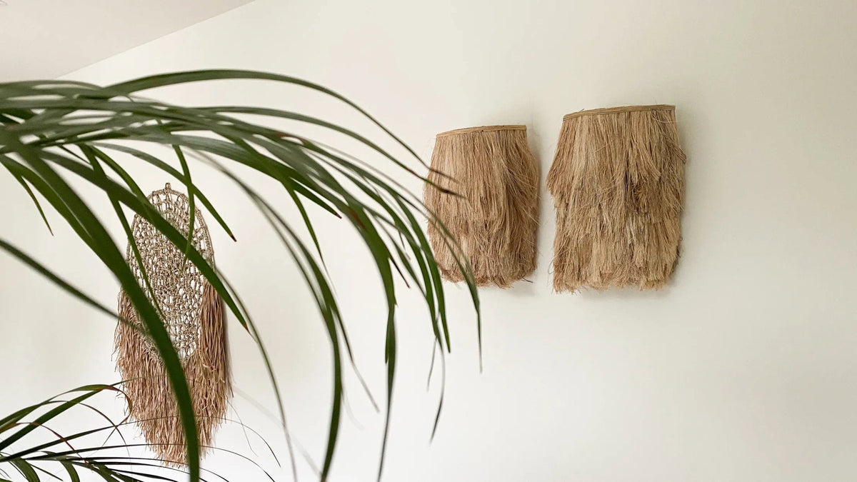THE ABACA WALL APPLIQUE - Natural S