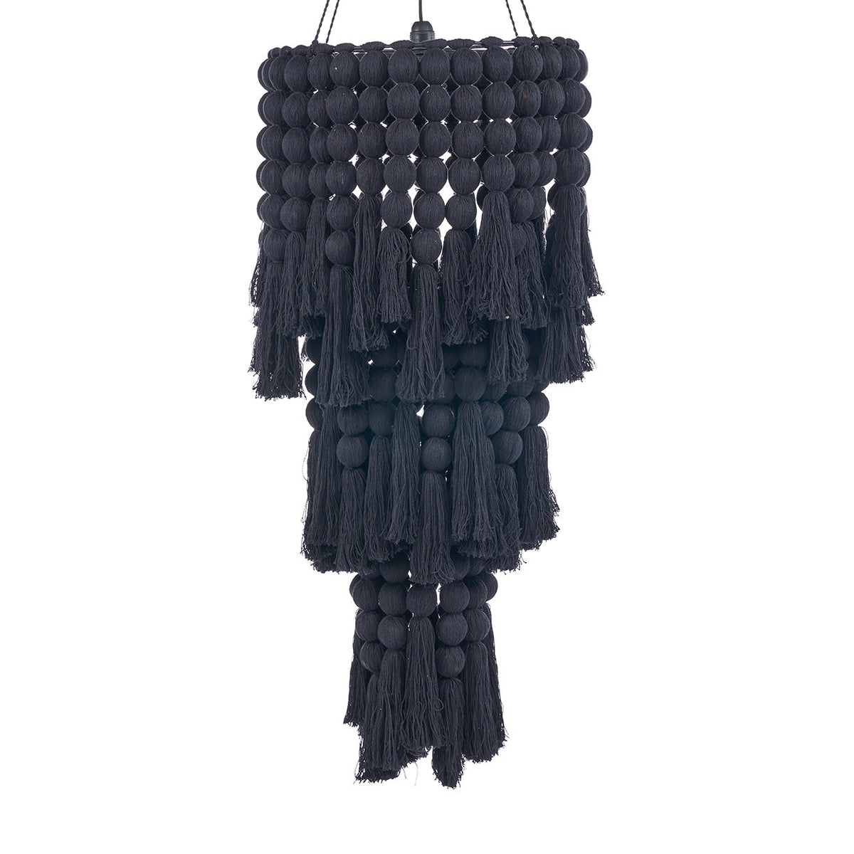 THE NOMAD COTTON CHANDELIER - Black XL