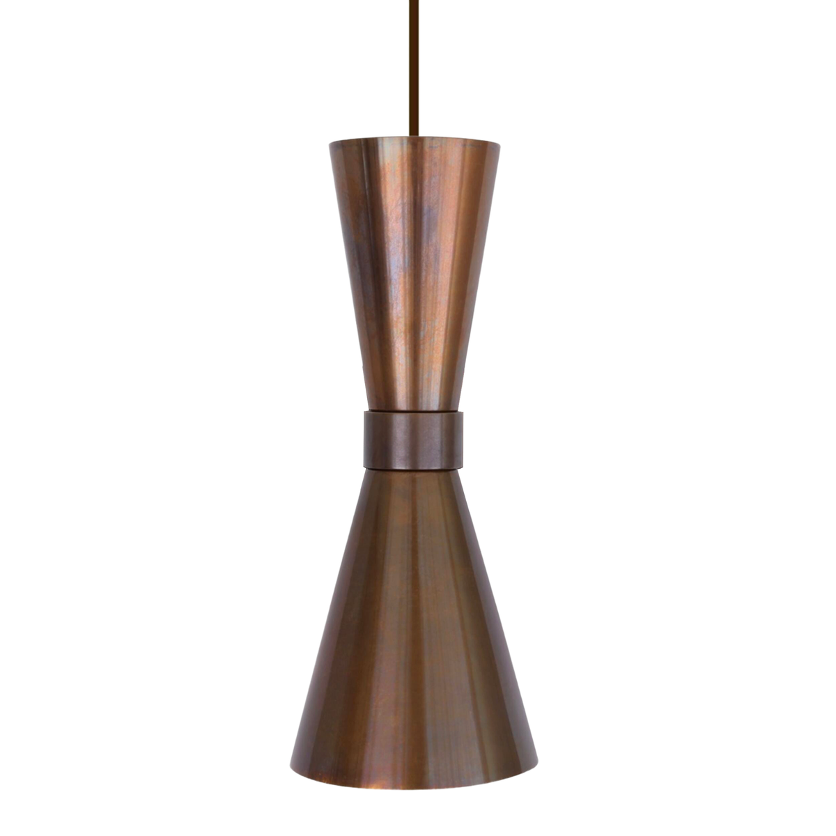 AMIAS - Mid Century Brass Pendant Light