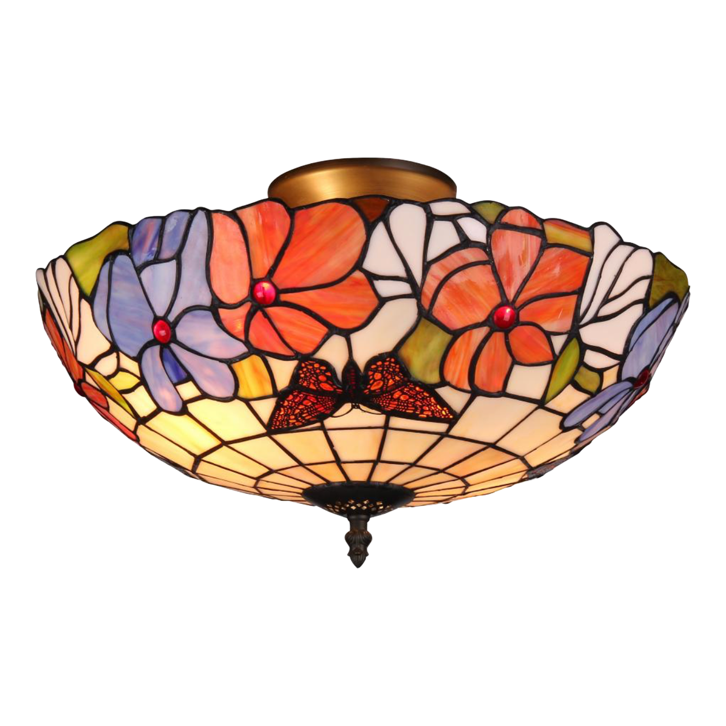 TROPISK Tiffany Plafond. Diam 40cm