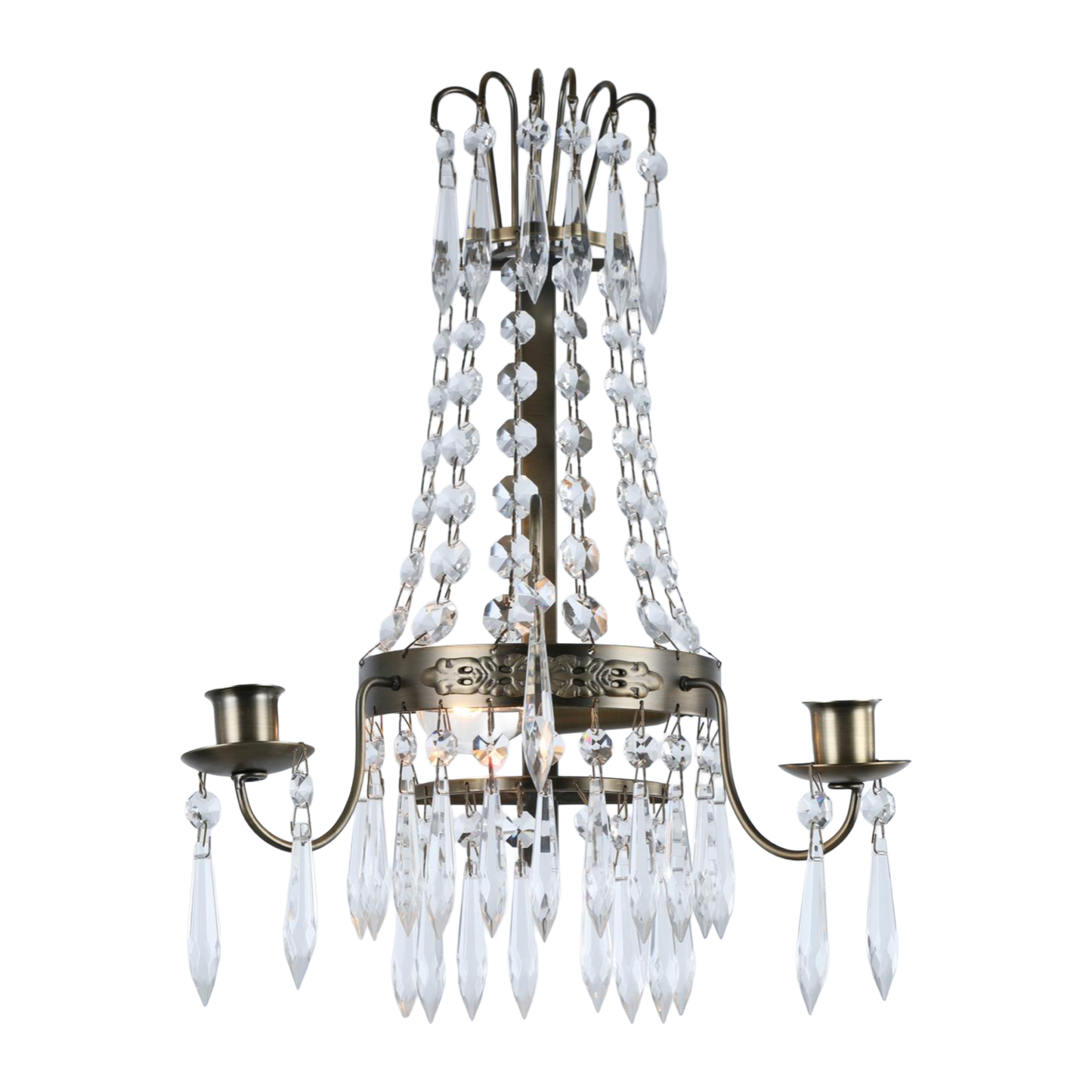 EMPIRE LAMPETT - Antik Mässing. B20xH40xD15