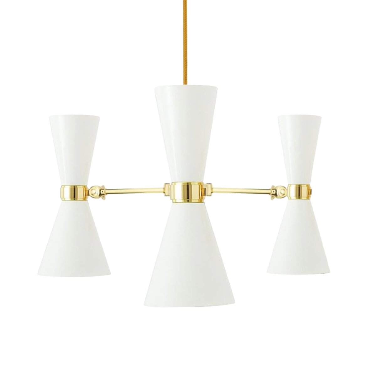 CAIRO - Mid-Century Chandelier, Three-Arm