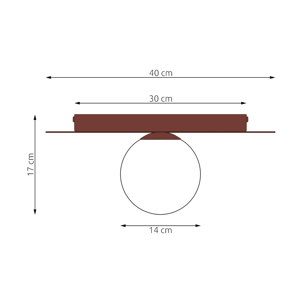 TAKLAMPA SOLAR 1 - Burgundy Opal