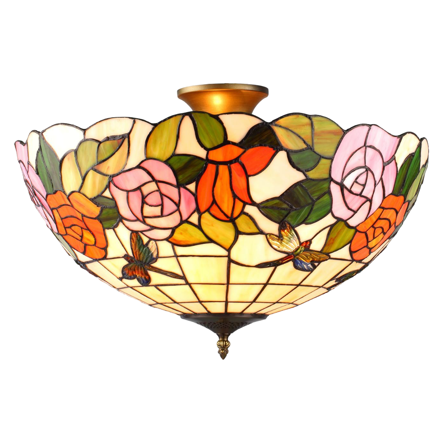 ROSOR Tiffany Plafond. Diam 40cm