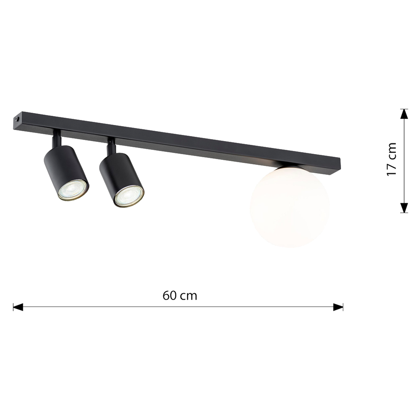 BASTER 3 - Spotlights med glob