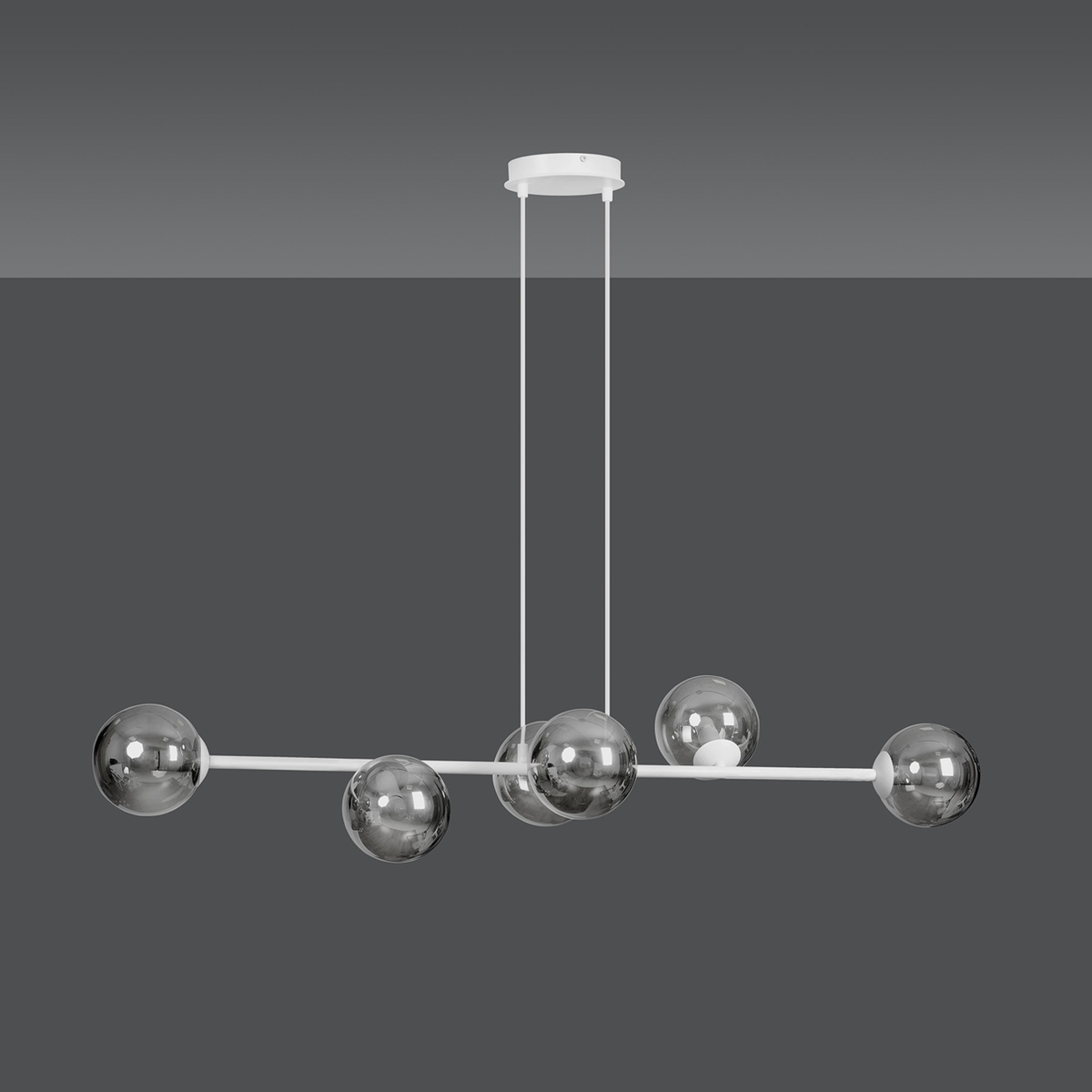 TAKLAMPA ROSSI 6 - Vit 110cm (Special Beställningsvara)