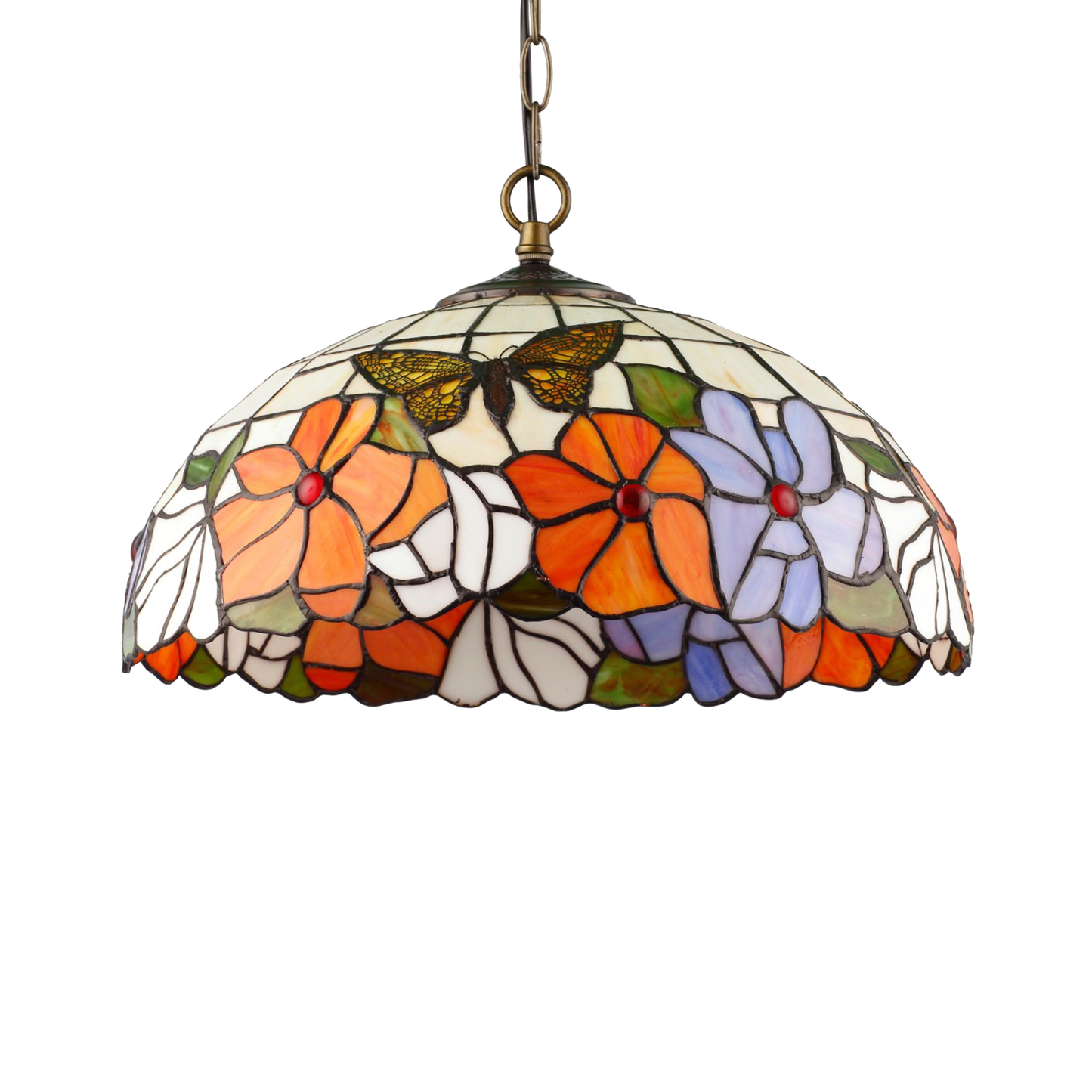 TROPISK Tiffany Taklampa. Diam 41cm