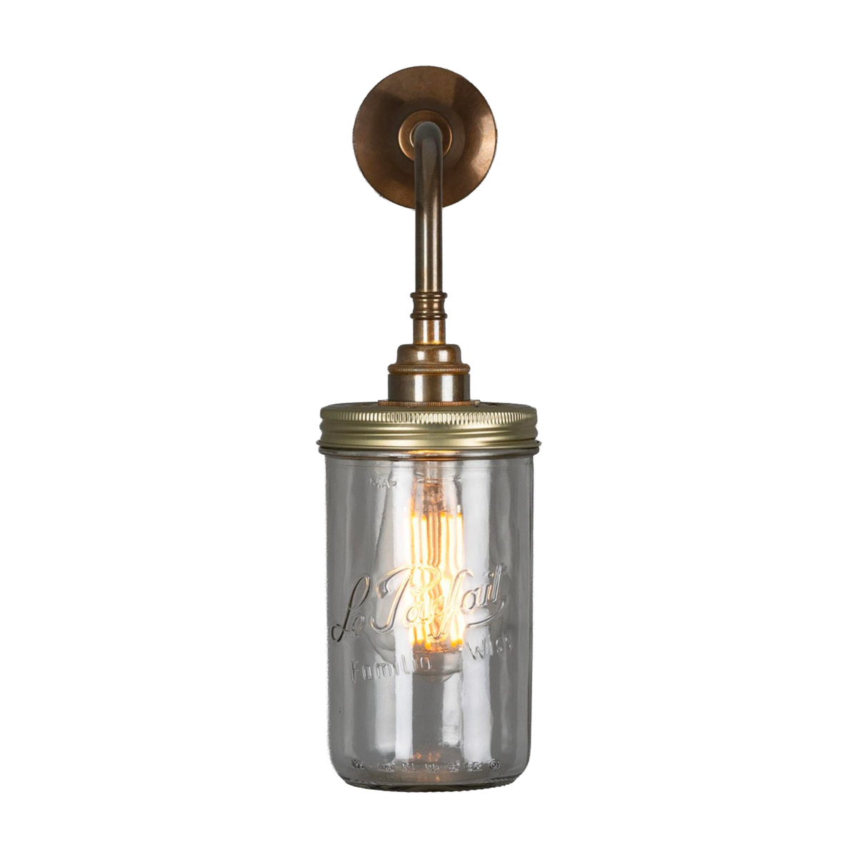 JAM JAR - Vintage Glass Wall Light