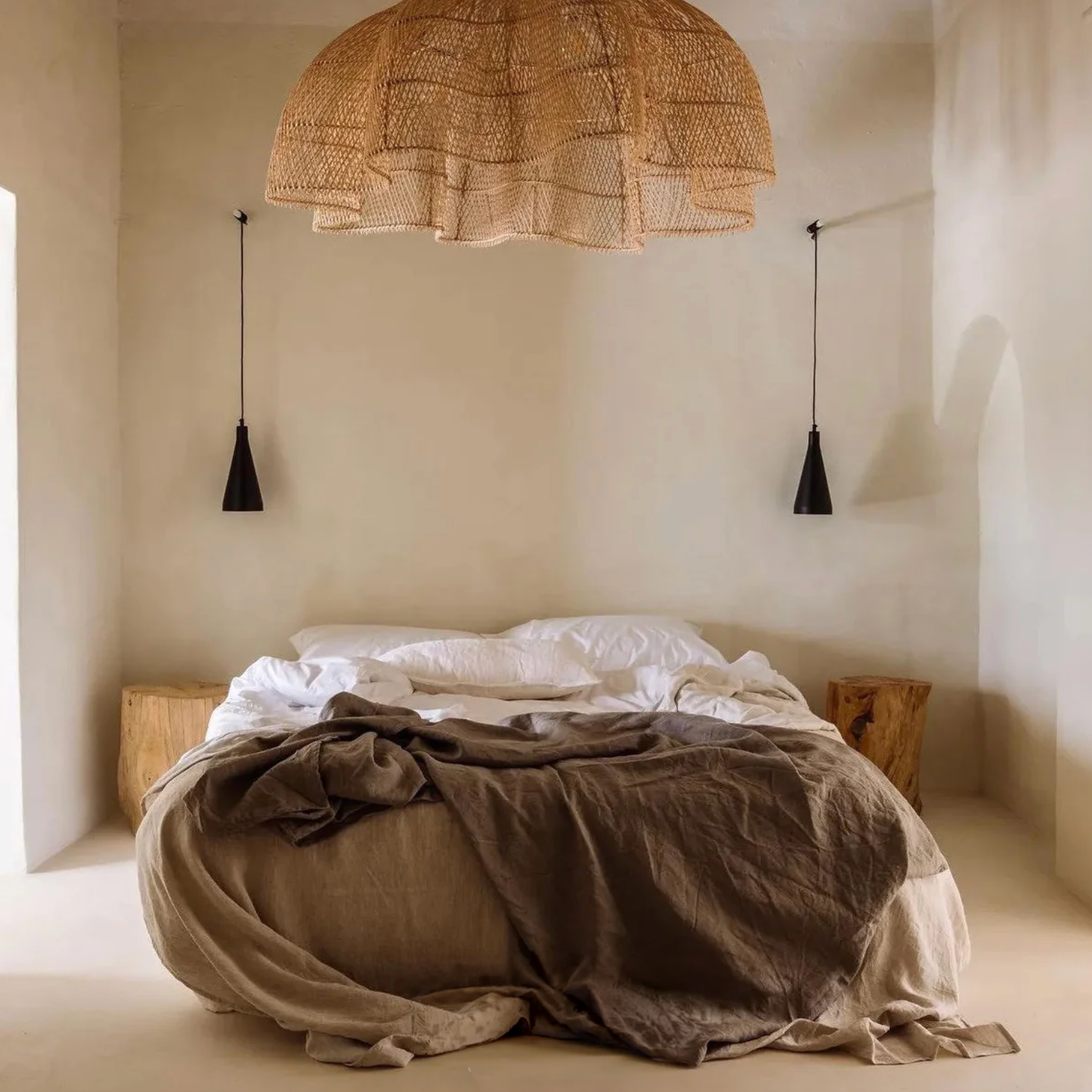 THE WHIPPED PENDANT - Natural XXL (Diam 150cm)