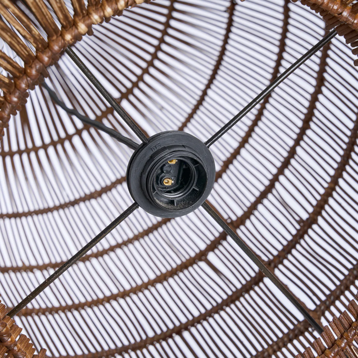 THE WOVEN BELL PENDANT - Dark Walnut XL (Höjd 112cm)