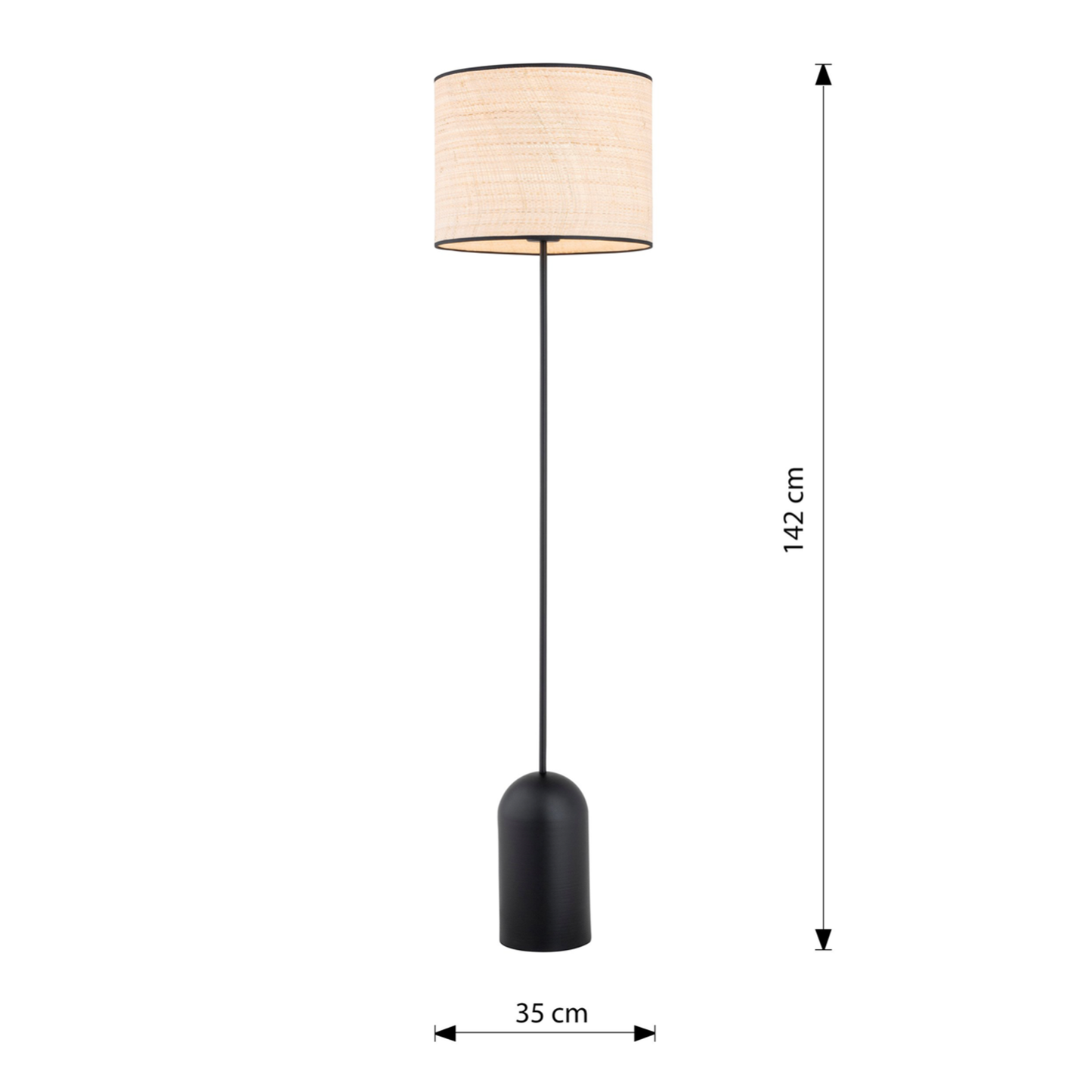 ASPEN - Golvlampa med skärm
