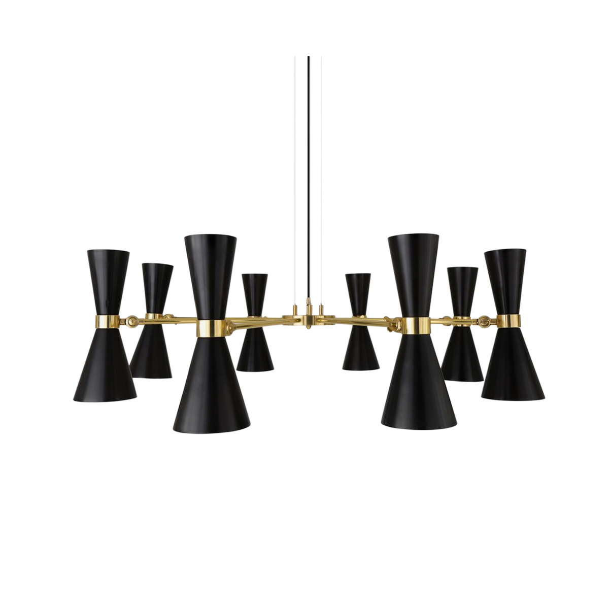CAIRO - Mid-Century Chandelier, Eight-Arm