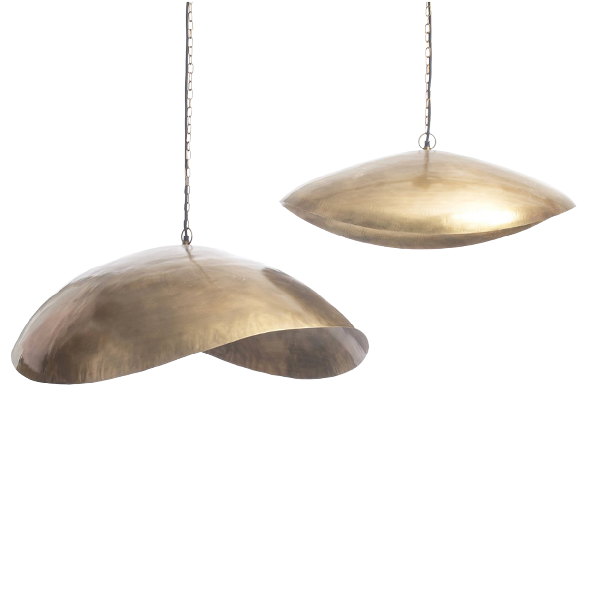 THE FORTUNE COOKIE PENDANT - Brass L