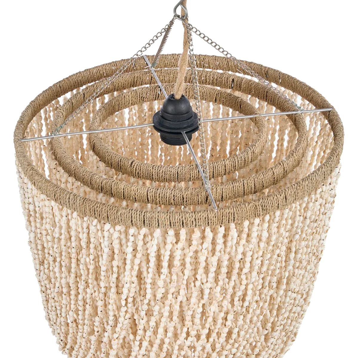 THE LAGOON SHELL CHANDELIER - Natural L