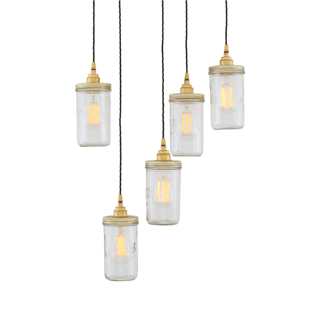 JAM JAR - Pendant Cluster, Five Light