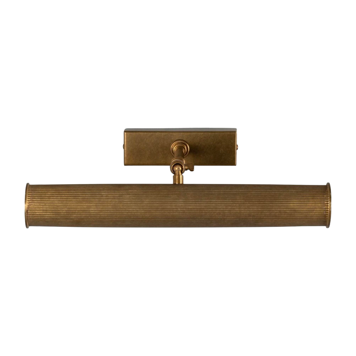 CAMBRIDGE - Adjustable Reeded Brass Picture Light 35.5cm