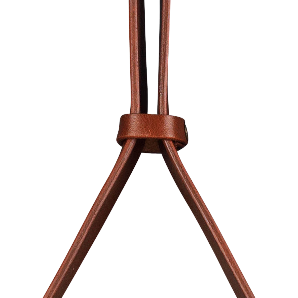 ADNET MIRROR - Medium tan leather