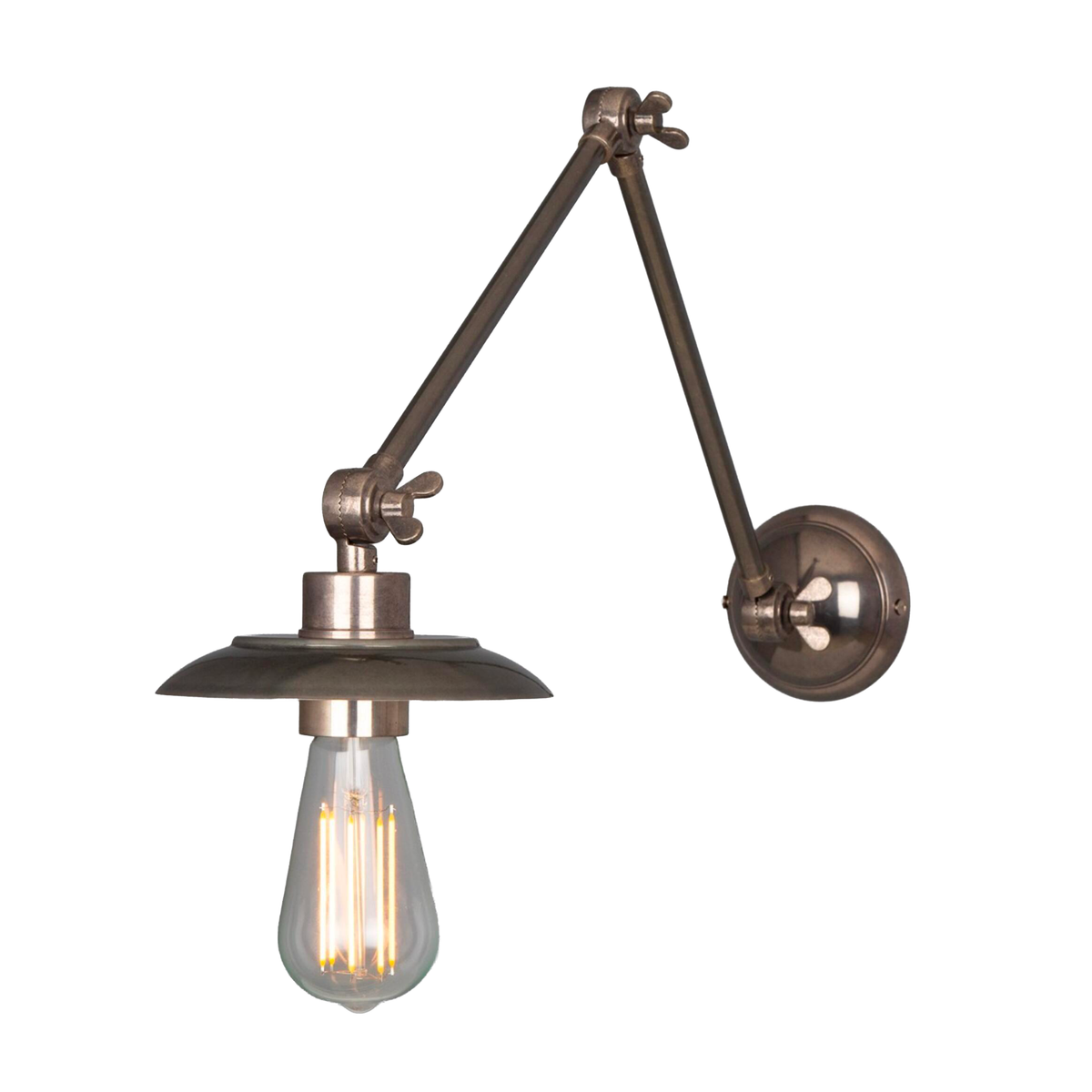REZNOR - Vintage Adjustable Arm Bare Bulb Picture Light