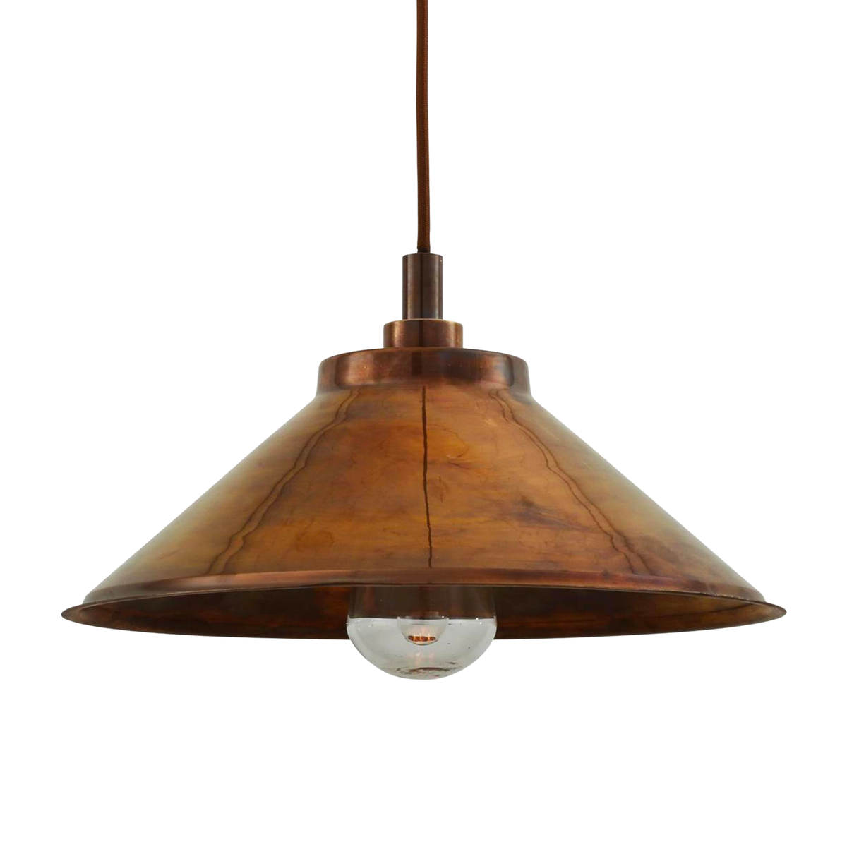 NERISSA - Industrial Brass Pendant Light 37.5cm IP65
