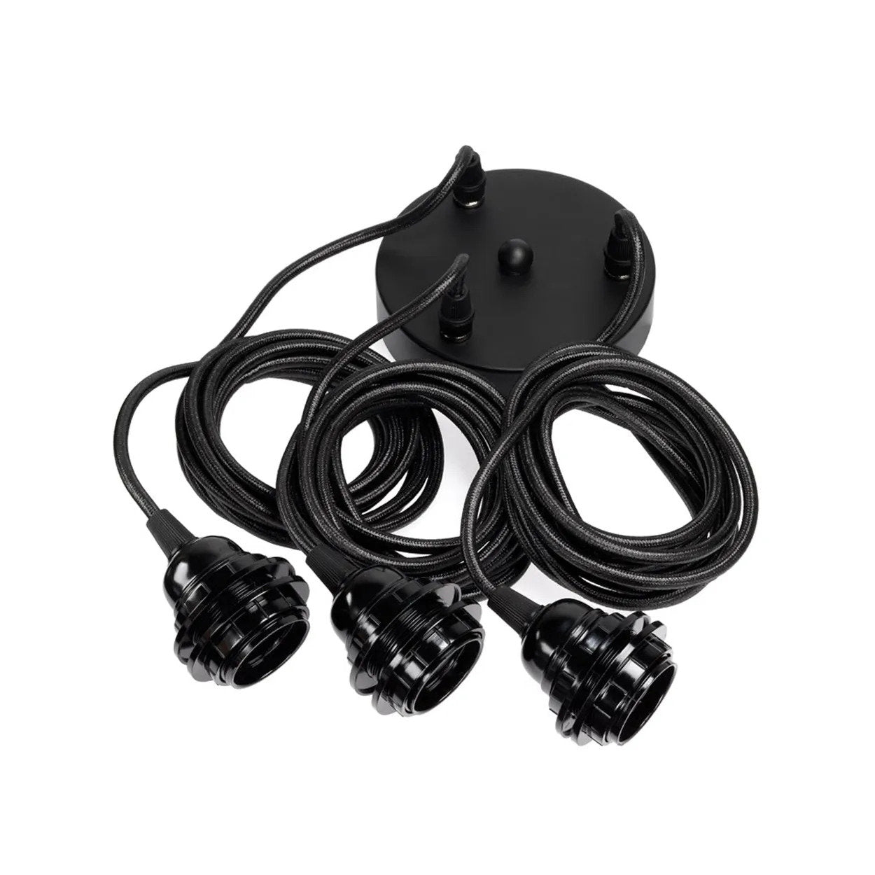 FITTING LAMPS CEILING - Black 3 Fittings