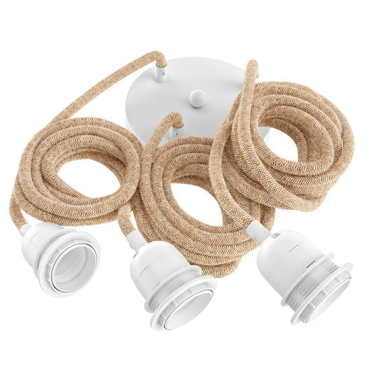 FITTING LAMPS CEILING - Natural White 3 Fittings