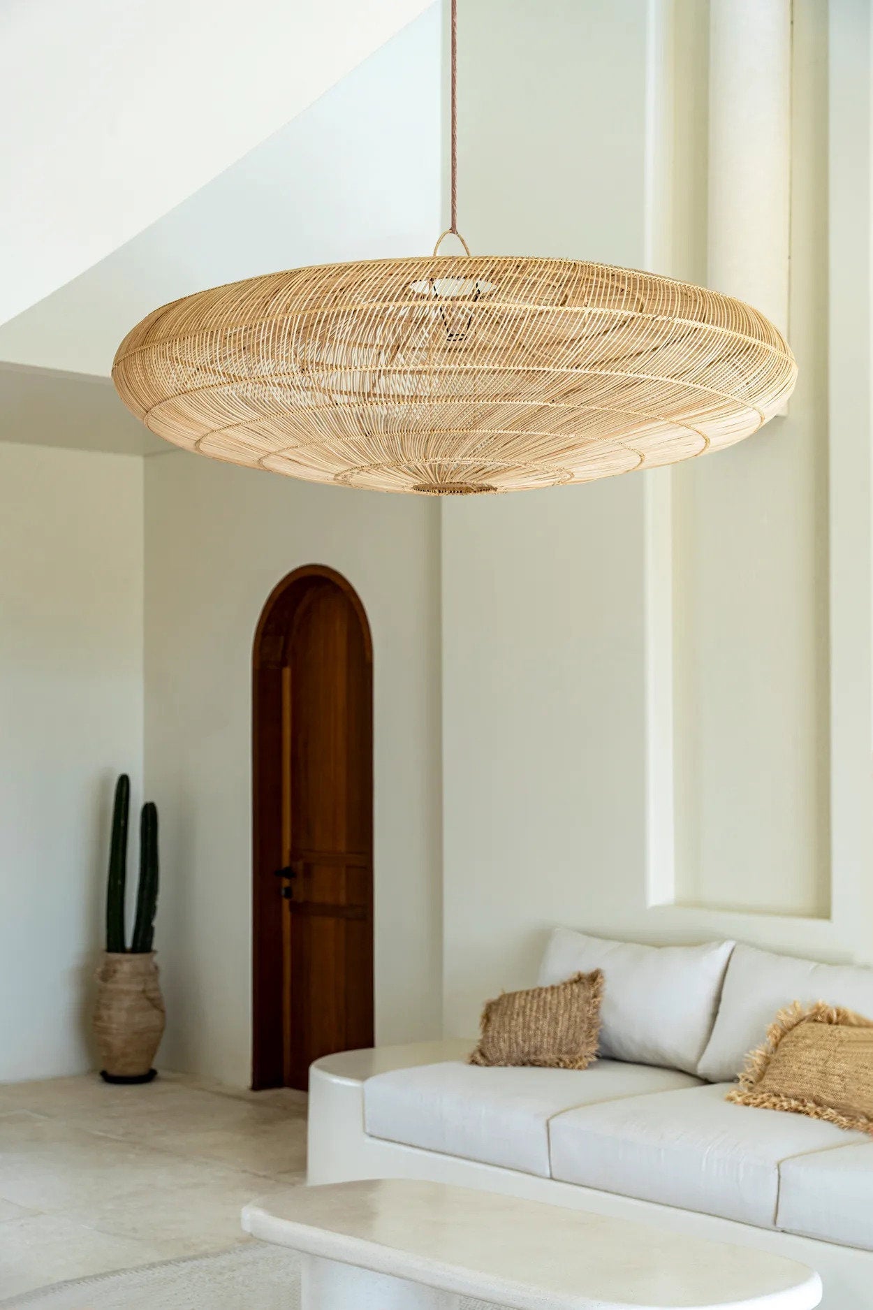 THE MACARON PENDANT - Natural XL (Diam 150cm)
