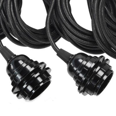 FITTING LAMPS CEILING - Black 5 Fittings