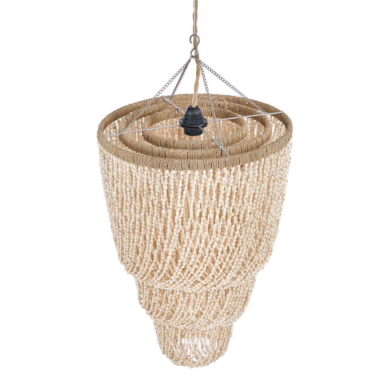 THE LAGOON SHELL CHANDELIER - Natural L