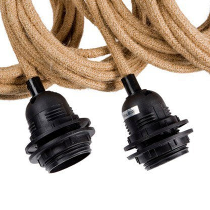 FITTING LAMPS CEILING - Natural Black 5 Fittings