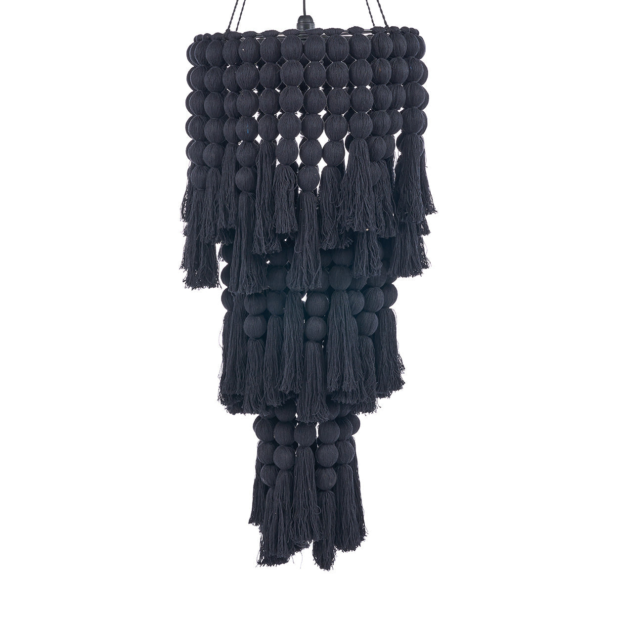 THE NOMAD COTTON CHANDELIER - Black XL