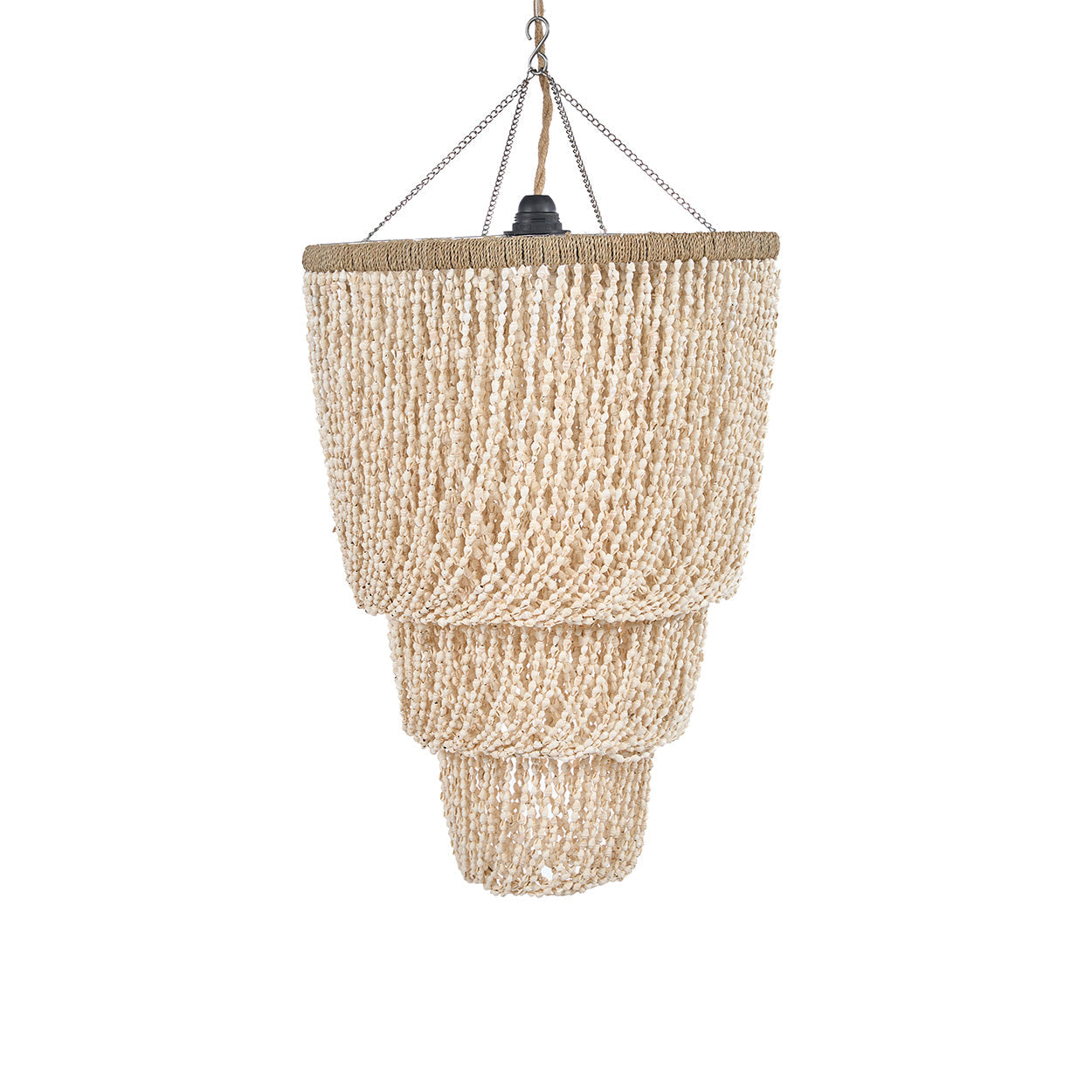 THE LAGOON SHELL CHANDELIER - Natural L