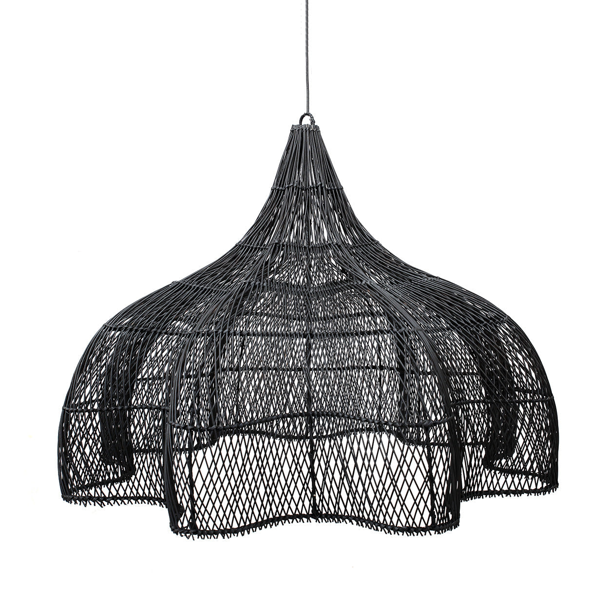 THE WHIPPED PENDANT - Black XL (Diam: 110cm)