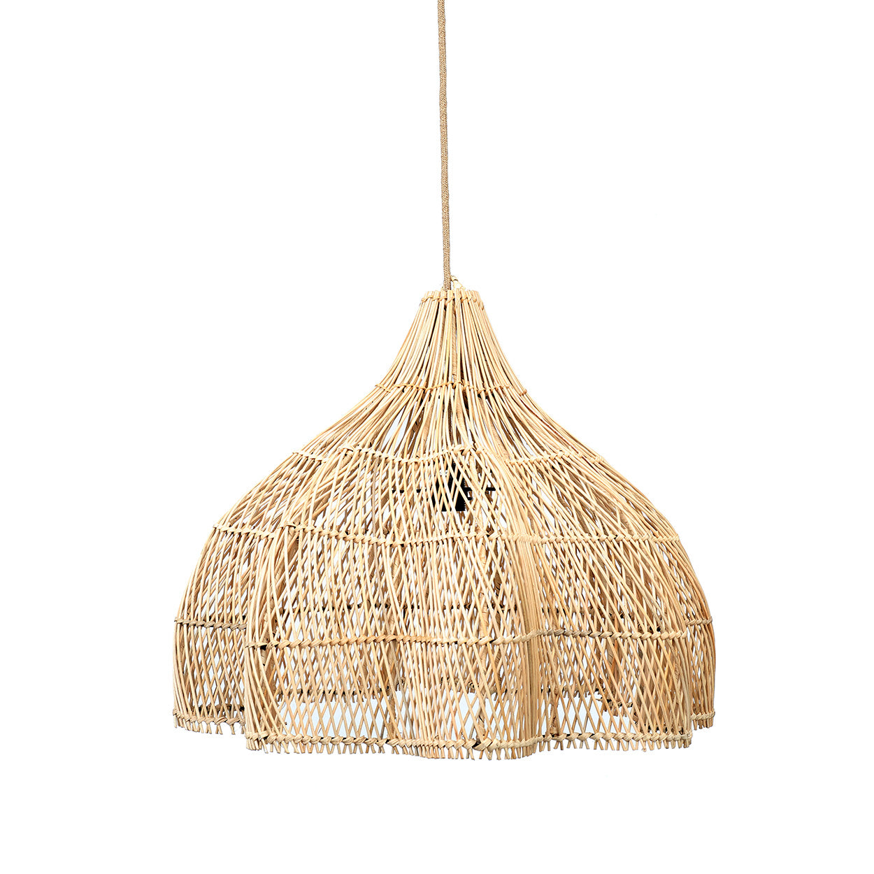 THE WHIPPED PENDANT - Natural M (Diam 60cm)