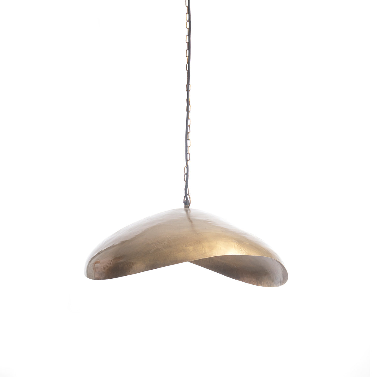 THE FORTUNE COOKIE PENDANT - Brass L