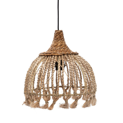 THE ABACA TASSEL PENDANT - Natural S