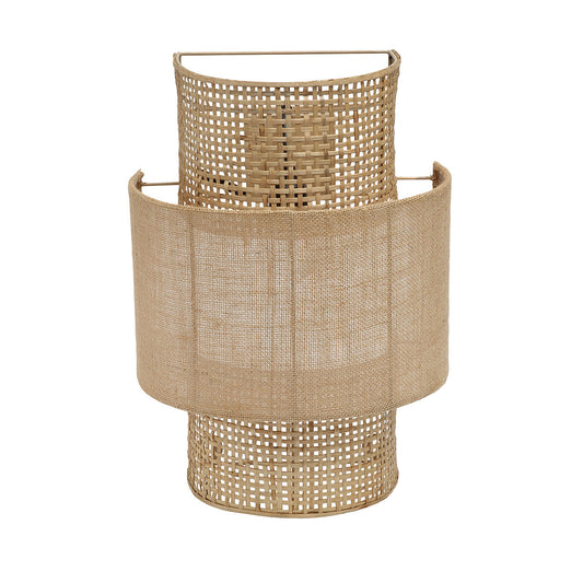 THE BOLLY JUTE WALL LAMP - Natural M