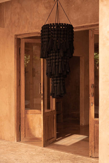 THE NOMAD COTTON CHANDELIER - Black XL