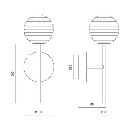 DOUL - Vägglampa