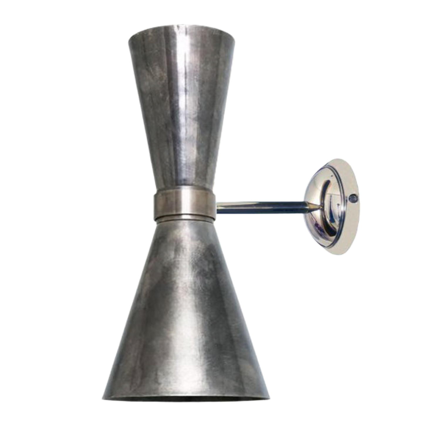 AMIAS - Mid Century Double Brass Cone Wall Light