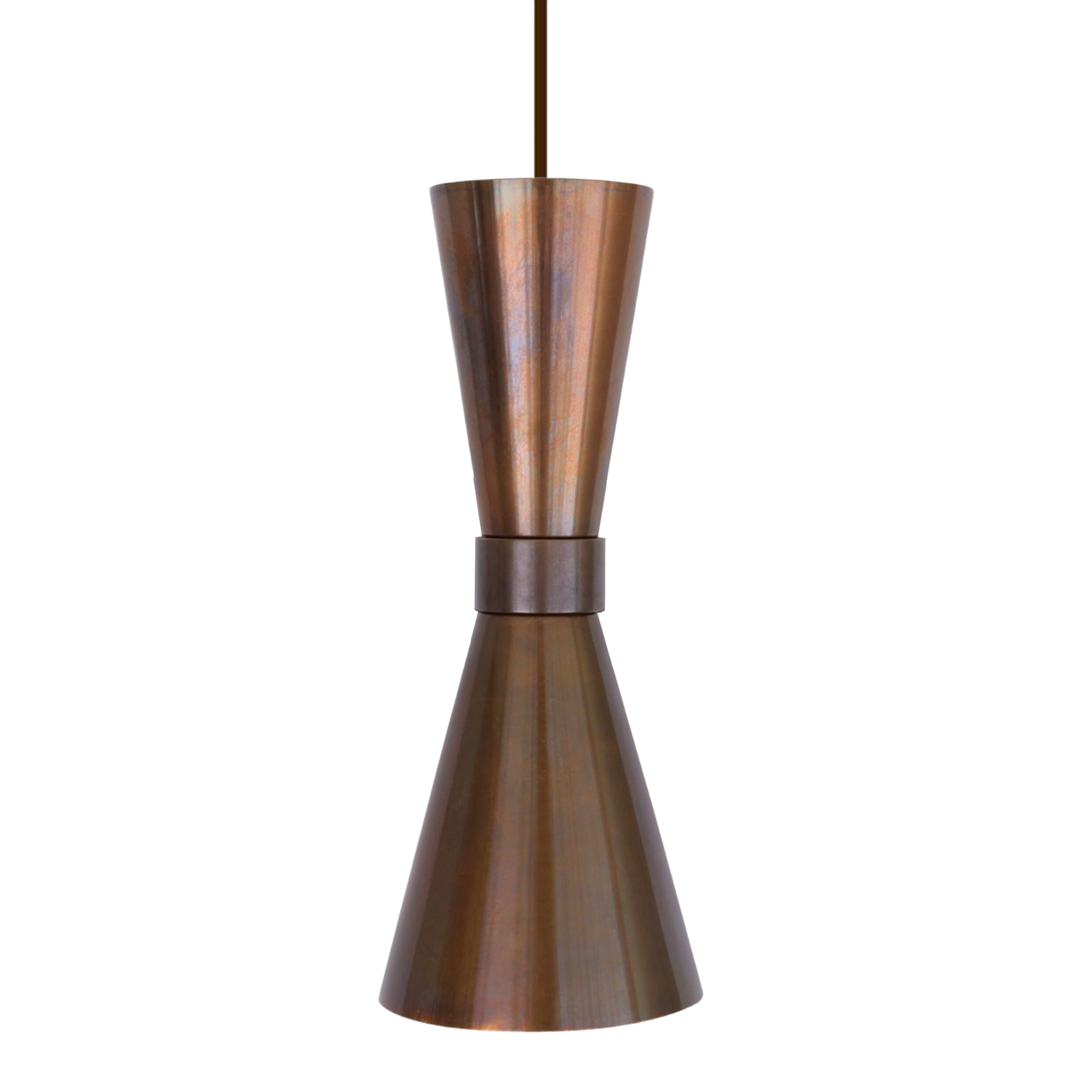 AMIAS - Mid Century Brass Pendant Light