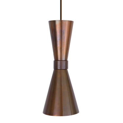 AMIAS - Mid Century Brass Pendant Light