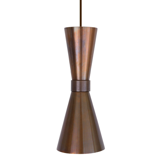 AMIAS - Mid Century Brass Pendant Light