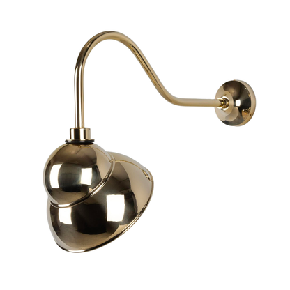 SANFORD - Vintage Brass Outdoor Sign Light 24cm IP65