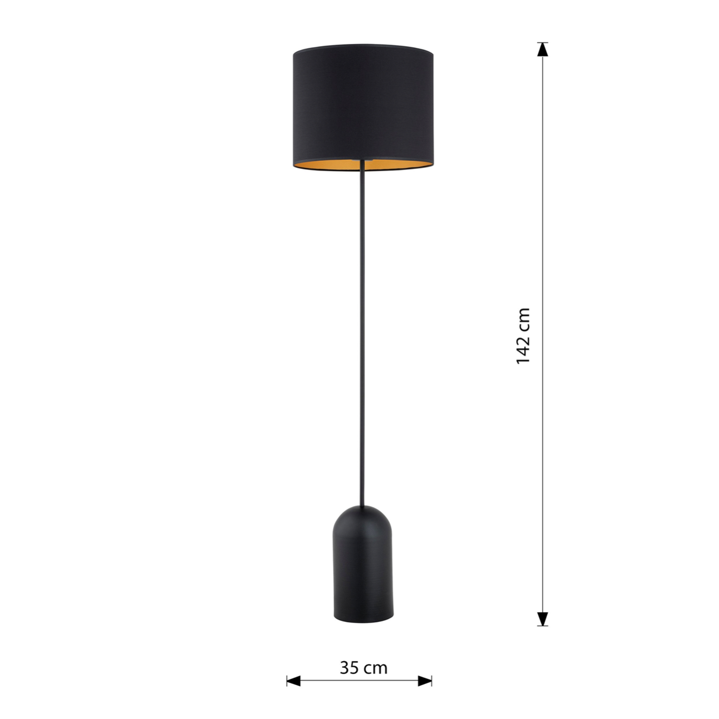 ASPEN - Golvlampa med skärm