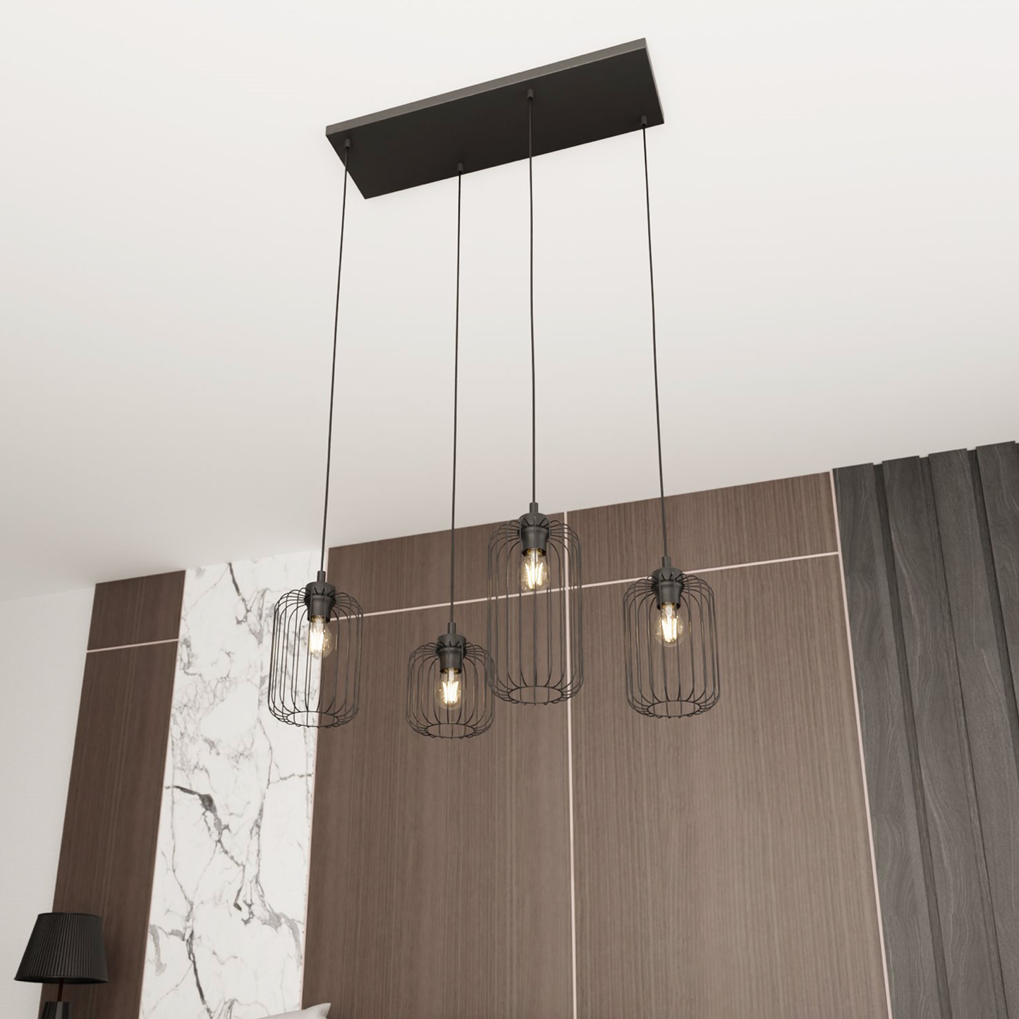 VANDER 4 - Pendel Taklampa Rektangulär 60cm