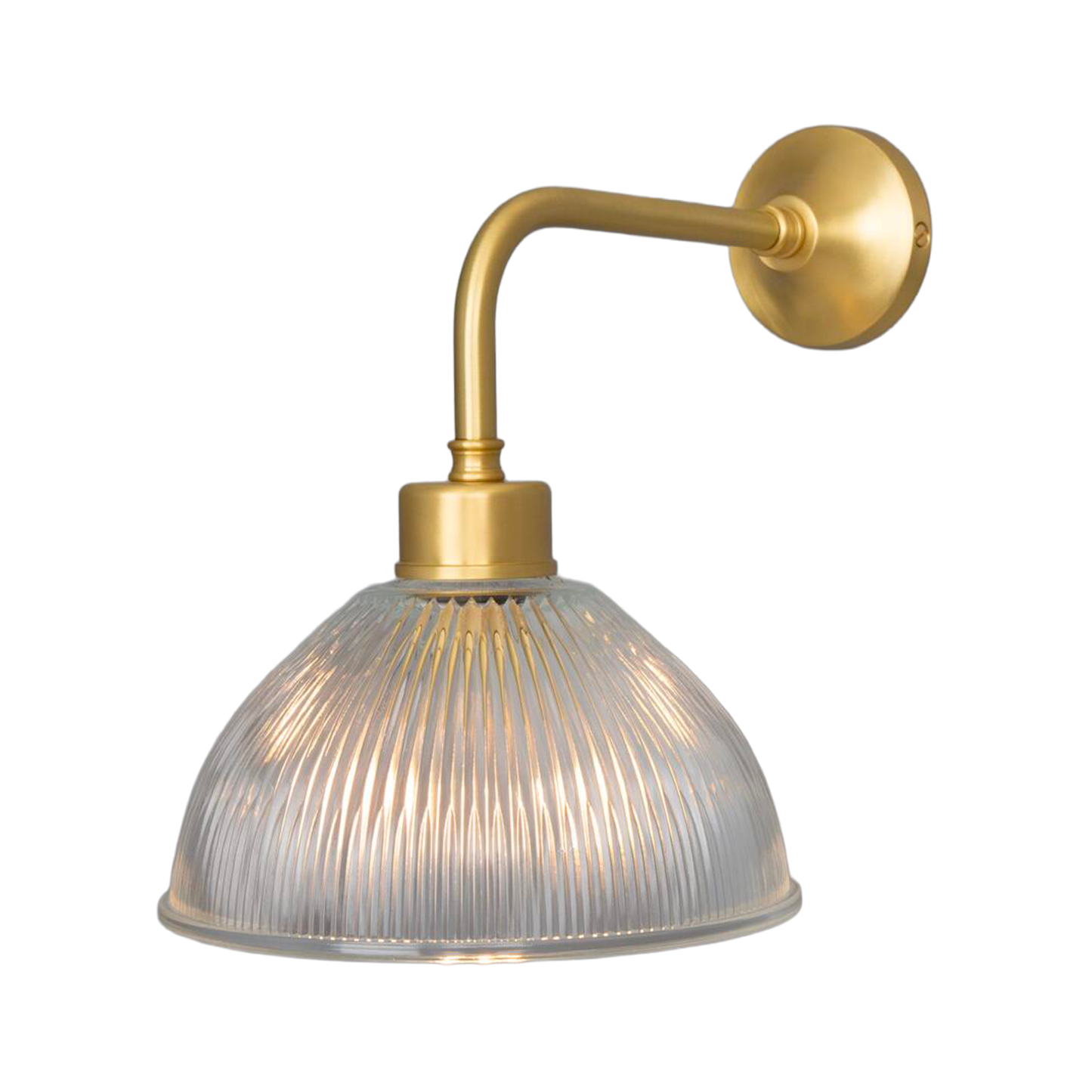DHAKA - Vintage Prismatic Glass Dome Wall Light 19.5cm