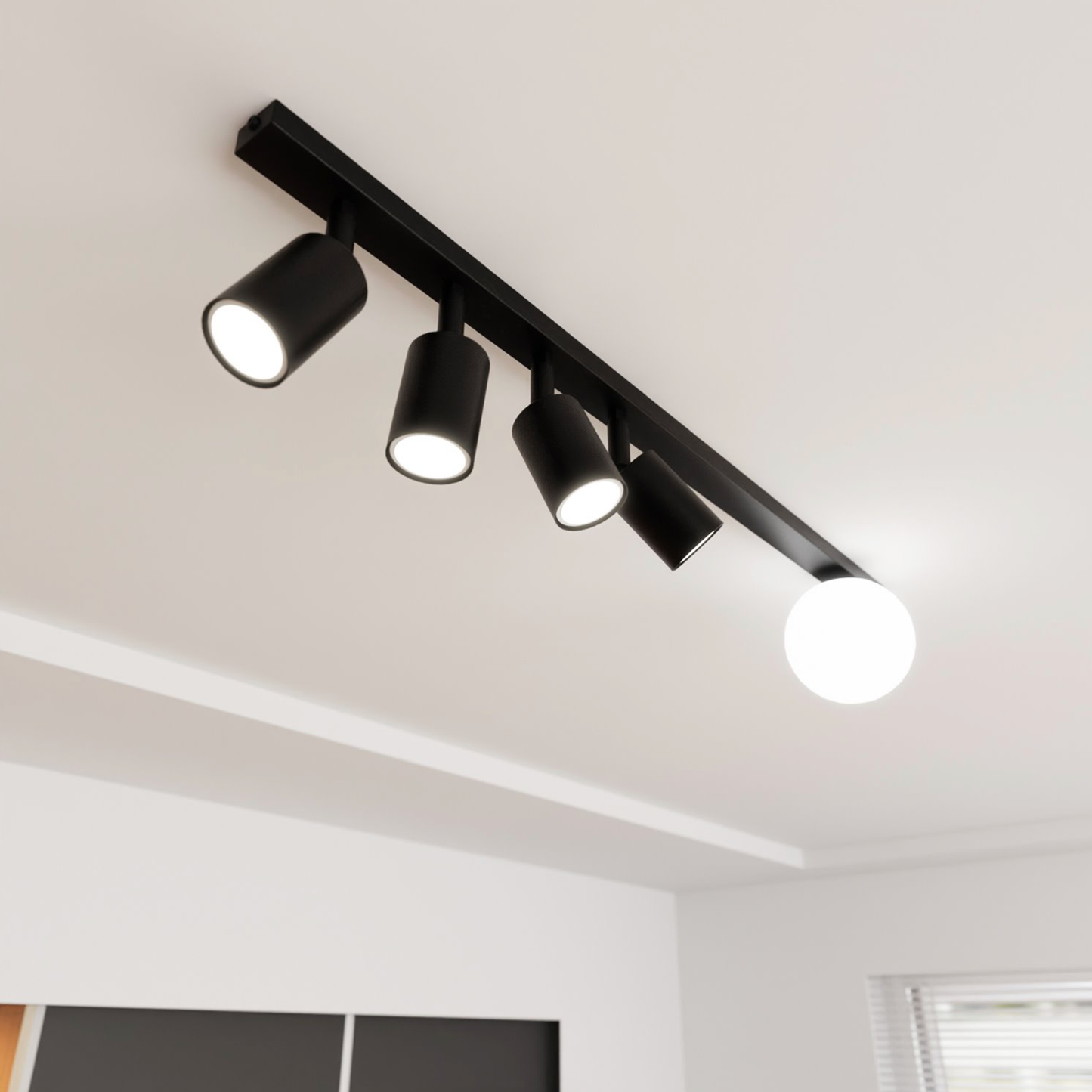 BASTER 5 - Spotlights med glob