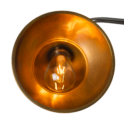 SANFORD - Vintage Brass Outdoor Sign Light 24cm IP65
