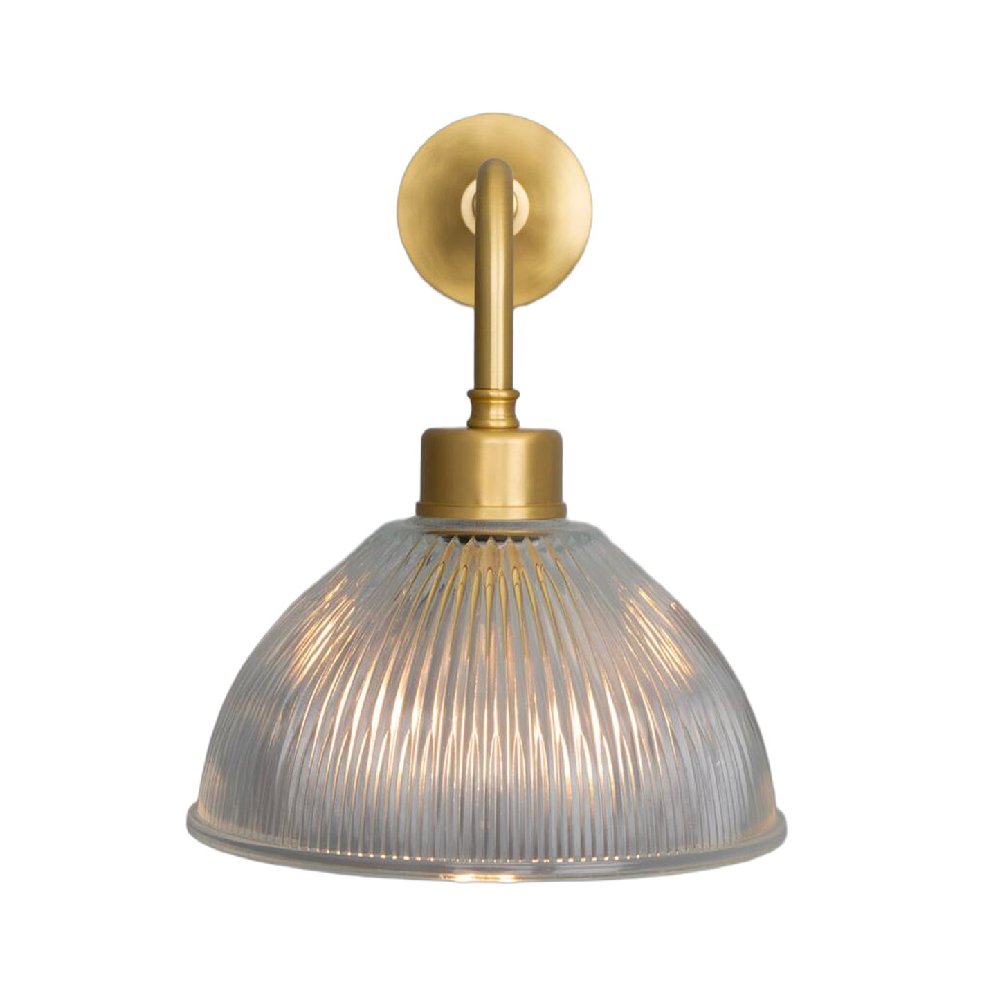 DHAKA - Vintage Prismatic Glass Dome Wall Light 19.5cm