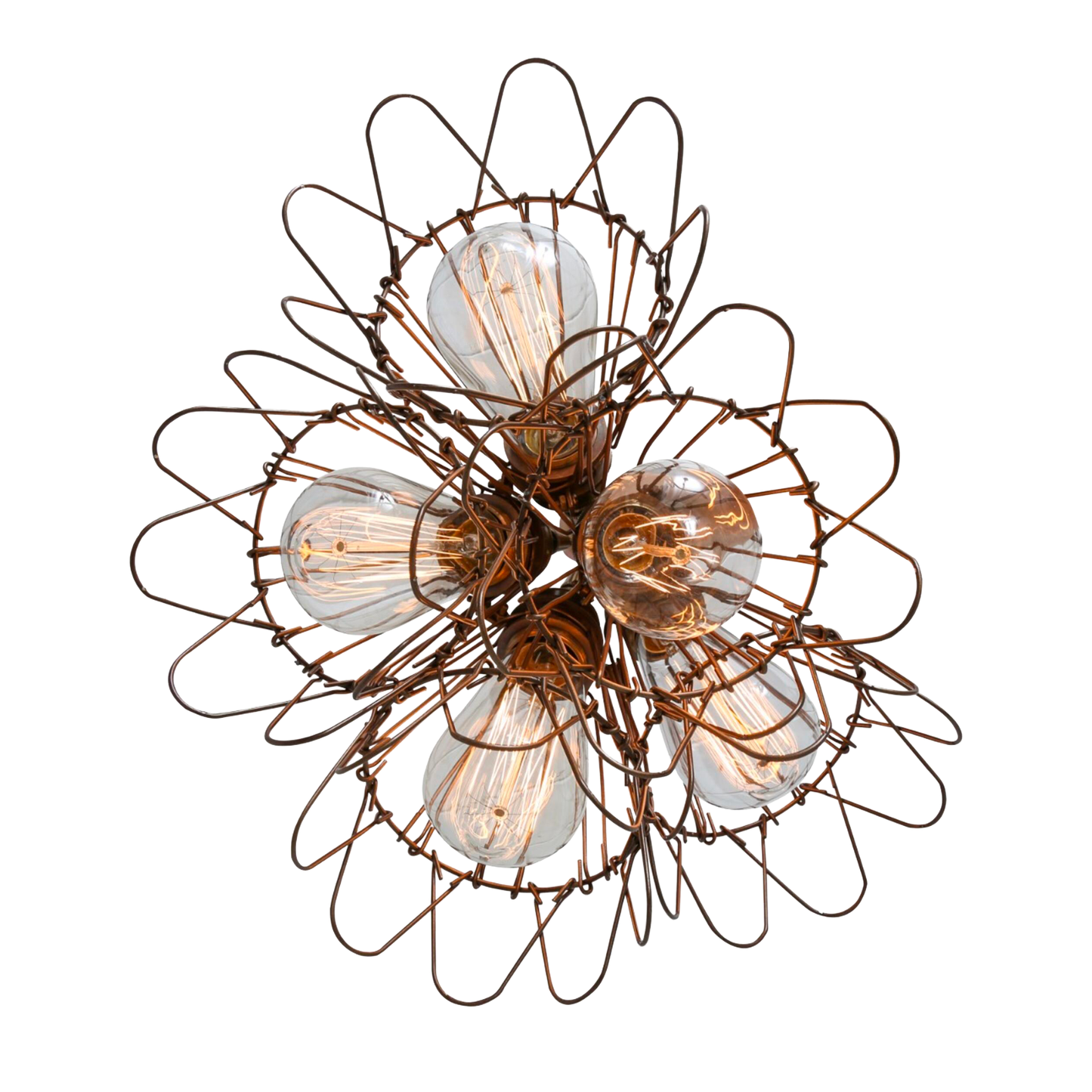 PRAIA - Cage Pendant Cluster, Five Light